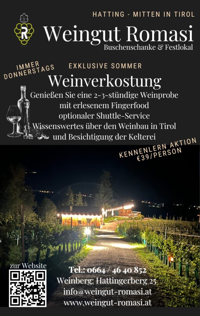 Weinverkostung Tirol